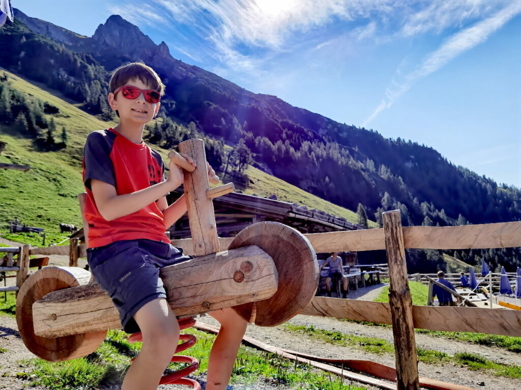 Am Achensee wandern mit Kindern - mit Wanderziel Almspielplatz