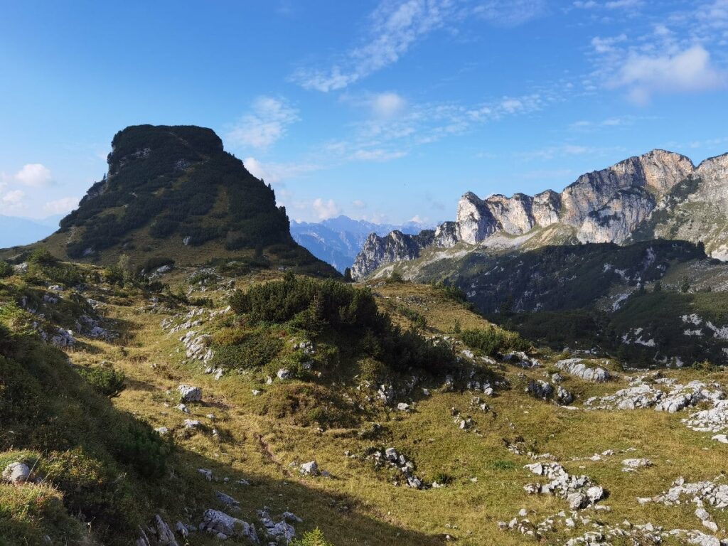 Die Achensee Berge im Rofan - links der Gschöllkopf