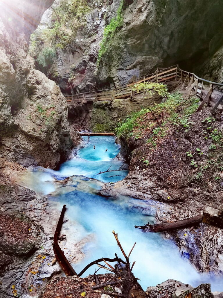 Wasserfälle Achensee bewundern - bei der Wanderung durch die Wolfsklamm