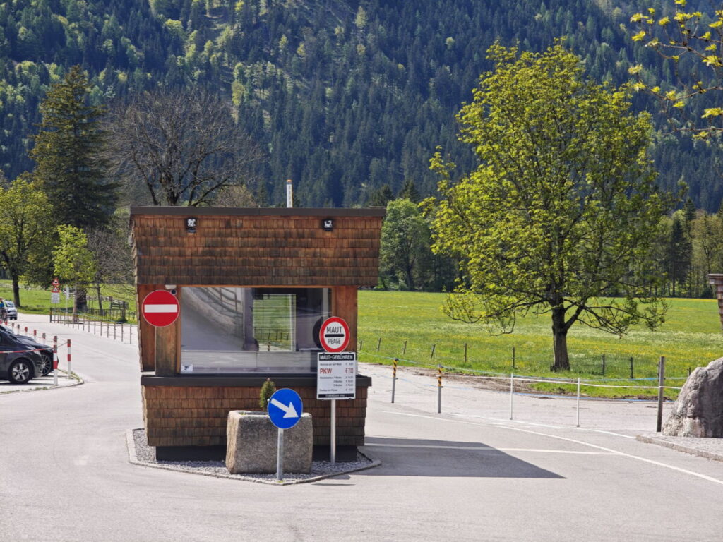 Mautstraße Gramaialm Preise - hier an der Mautstelle ist die Maut zu bezahlen